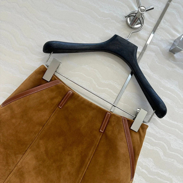 MIUMIU ULTRA MINI SUEDE SKIRT 264784