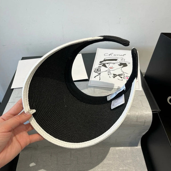 CC SUN HAT MODEM BLACK WITH FLOWER 673934