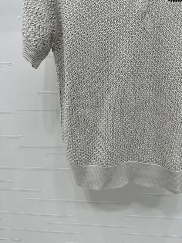 MIUMIU SHORT-SLEEVE KNIT POLO 269487