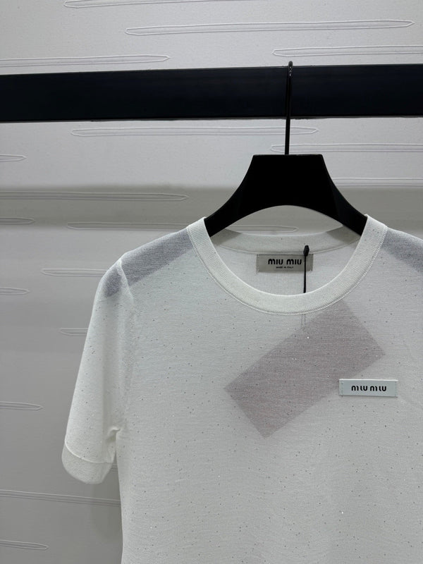 MIUMIU SHORT-SLEEVE T-SHIRT 269472