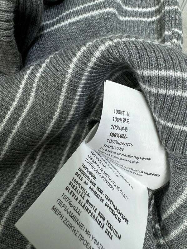 MIU 25S SHORT SLEEVE STRIPED KNITTED CAPE 264139