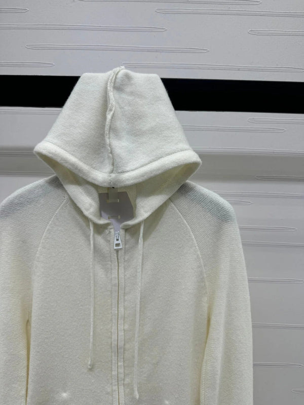 DIOR HOODED LONG-SLEEVE CARDIGAN 274929