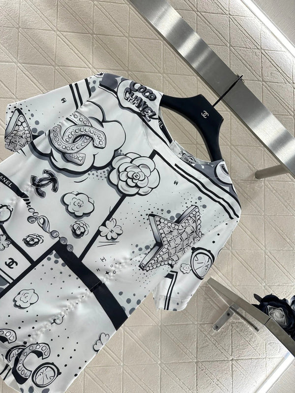 CHANEL 25S SHORT-SLEEVE T-SHIRT STYLE 119