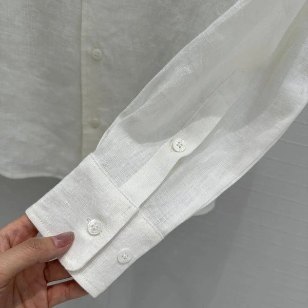 LP WHITE LINEN SHIRT 264286