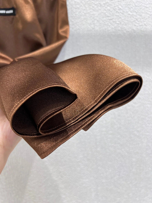 MIUMIU SATIN SKIRT 268884