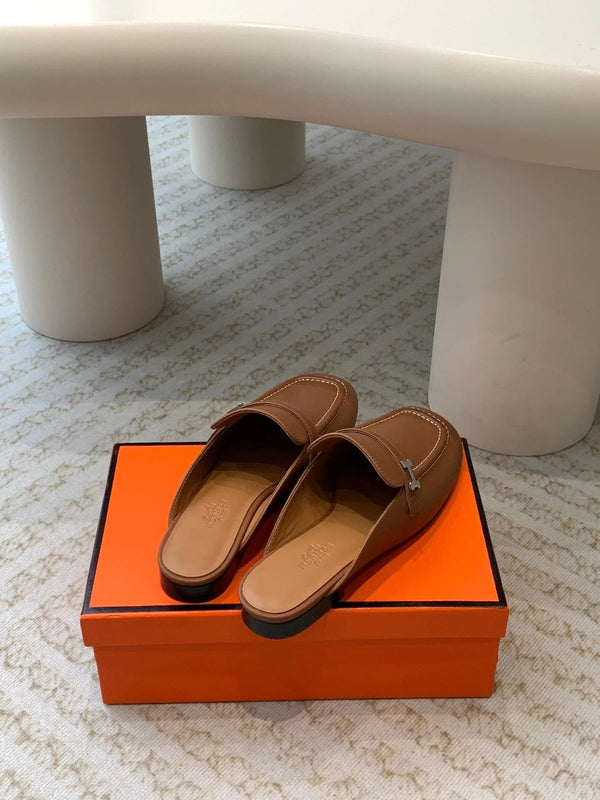 IENA MULE GOLD CALFSKIN