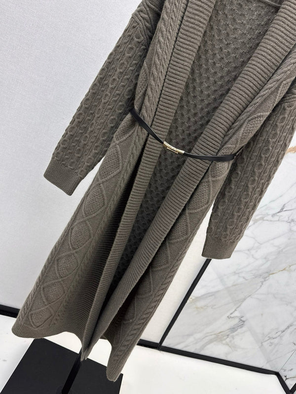 HERMES 25S LONG KNIT CARDIGAN 99430