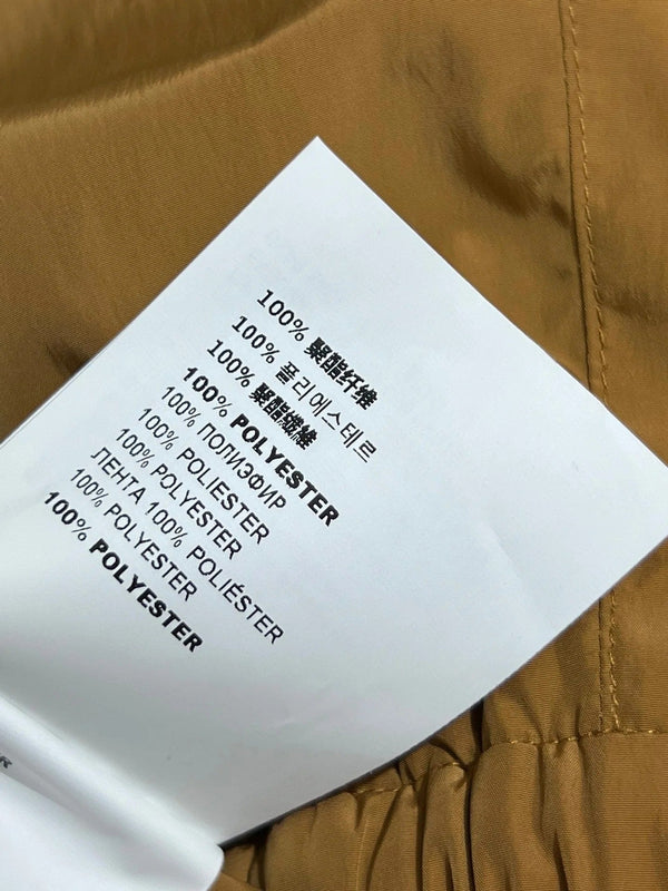 MIU 25S HIGH WAIST SHORTS BROWN IN NYLON 263021