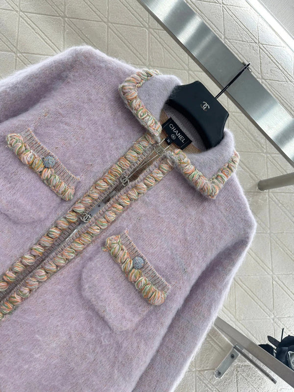 CHANEL 25S CABLE-TRIM CARDIGAN STYLE 116