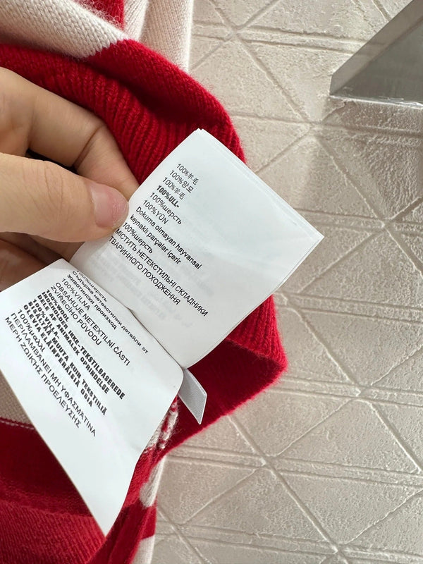 MIUMIU STRIPED CREW NECK SWEATER 276681