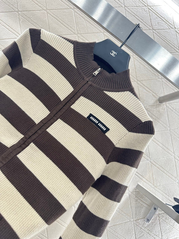 MIUMIU ZIP-UP KNIT TOP STYLE 20