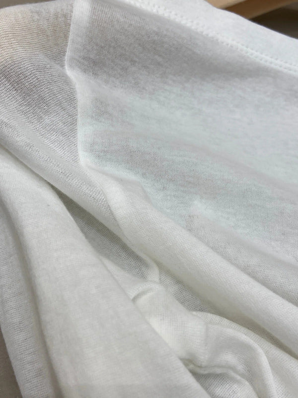 OFF SHOULDER LOGO T SHIRT 25S IN KATUN 266105