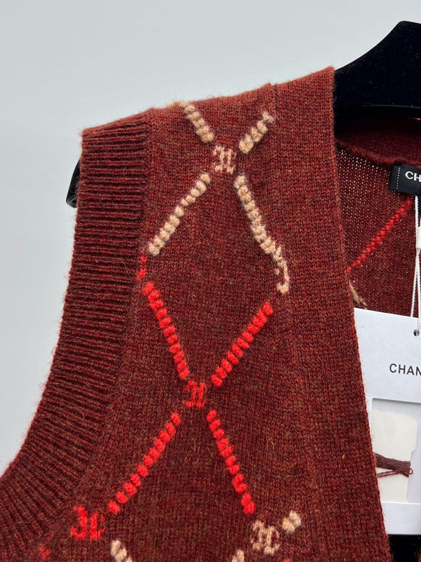 CHANEL 25S SET KNIT VEST STYLE 256