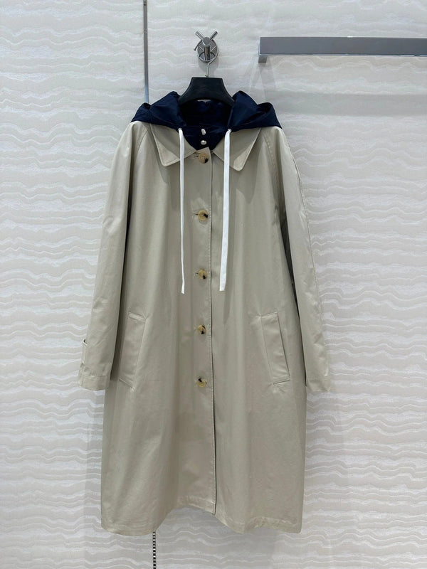 MIUMIU LONG HOODED JACKET 276223