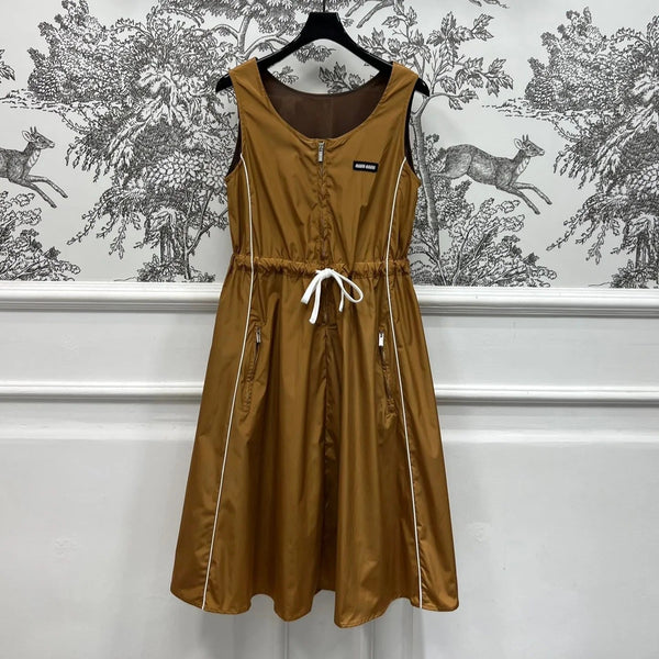 ABITO GILET MIU 25S GRIGIO IN NYLON 263148