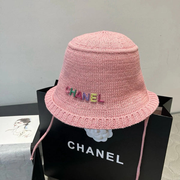 WOVEN BUCKET HAT PINK 674000