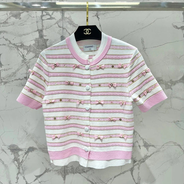 CHANEL 25S SHORT-SLEEVE CARDIGAN STYLE 111