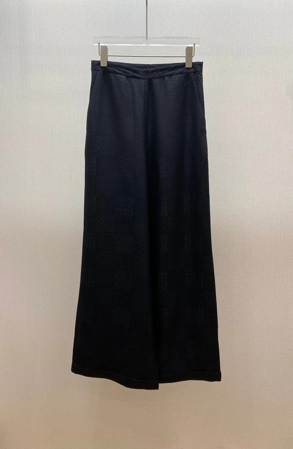 CHANEL 25S STRAIGHT WIDE-LEG PANTS STYLE 155