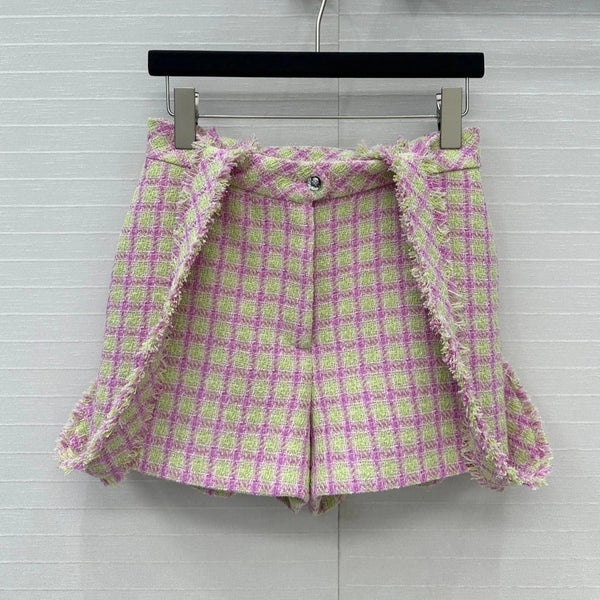 CC HIGH-WAISTED TWEED SHORTS 268288