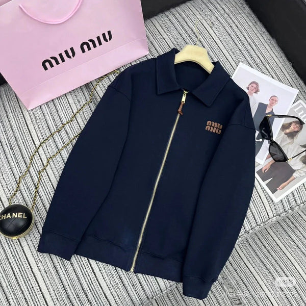 MIUMIU ZIP-UP FLEECE JACKET STYLE 10