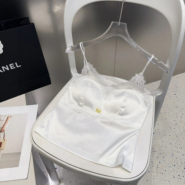 CAMISOLE 625971 IN WHITE SILK