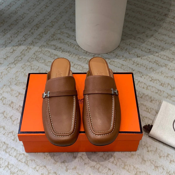 IENA MULE GOLD CALFSKIN