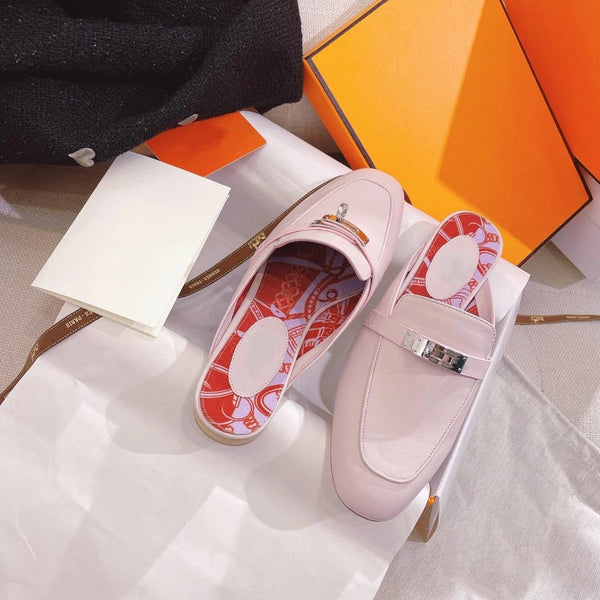 0Z Mule Pink Calfskin