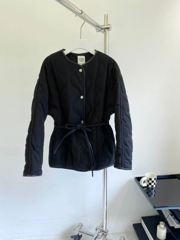 HERMES 25S REVERSIBLE SHORT COTTON COAT 129