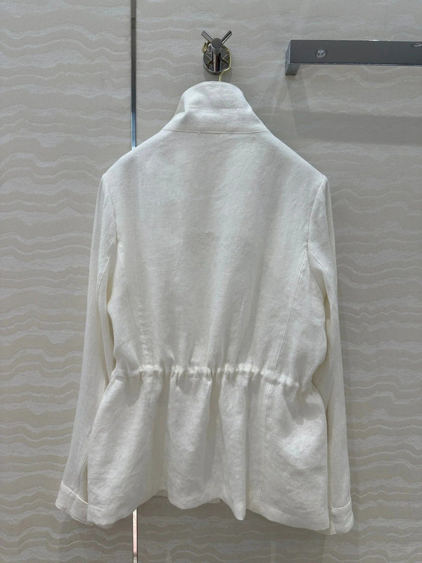 GIACCA IN LINO CON COLLO ALTO CLASSICA LP 265165