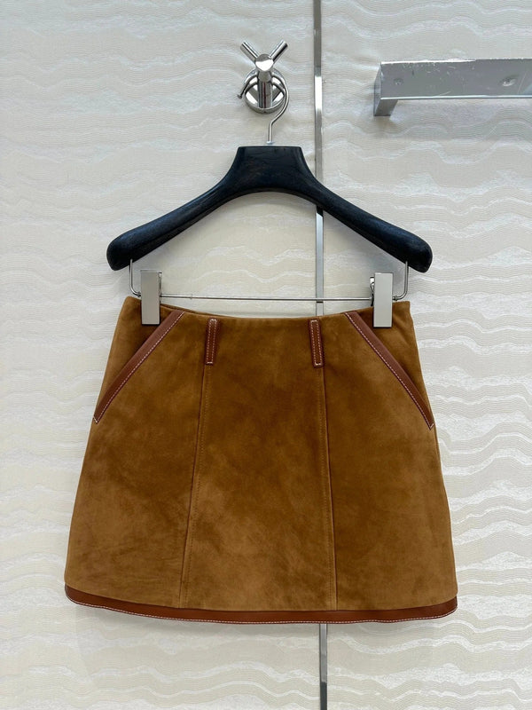 MIUMIU ULTRA MINI SUEDE SKIRT 264784