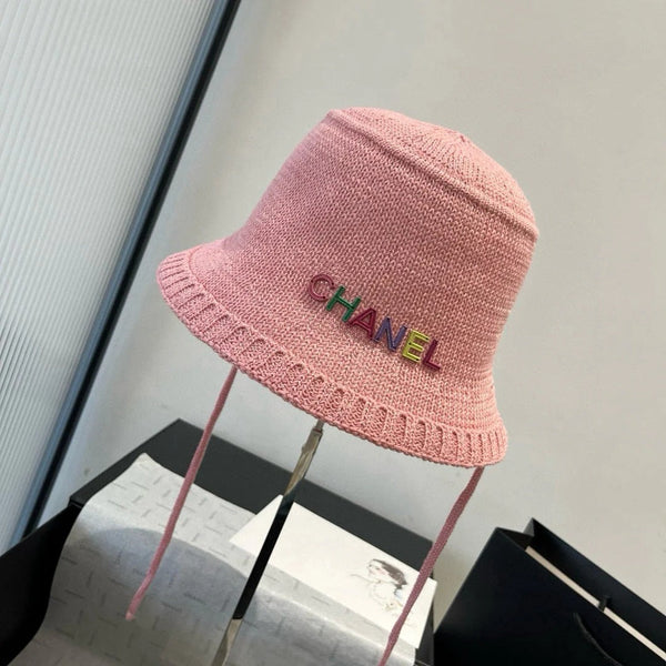WOVEN BUCKET HAT PINK 674000