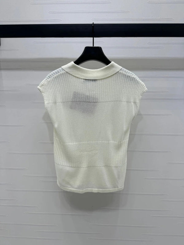 MIU 25S SWEATER VEST 264086
