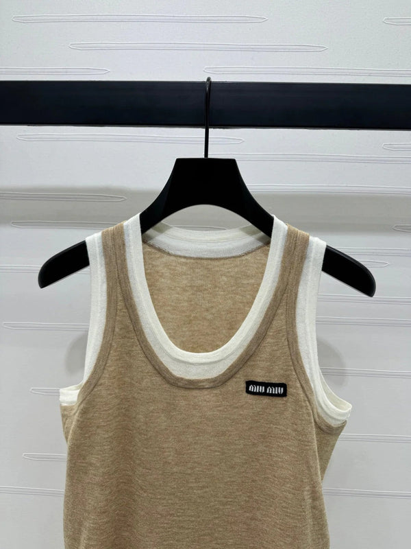 MIUMIU SLEEVELESS TOP 269402