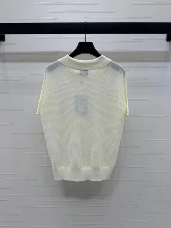 CHANEL POLO SHIRT WHITE 274896