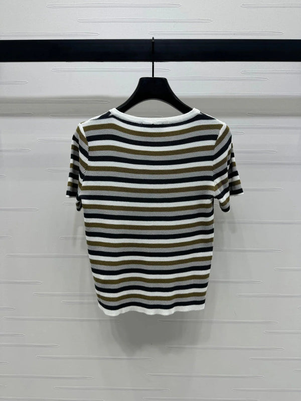 MIUMIU SHORT-SLEEVE KNIT CARDIGAN 274944