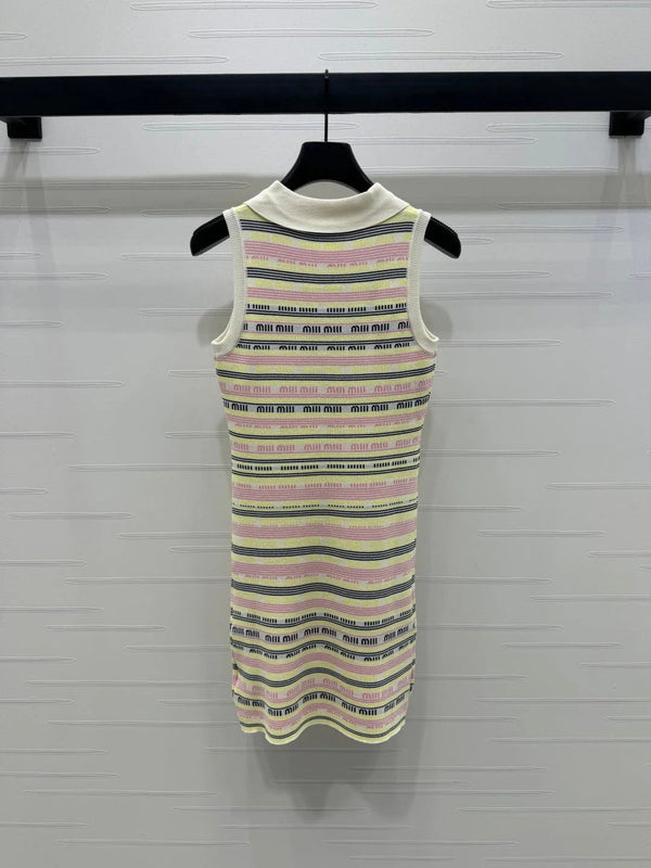 MIUMIU SLEEVELESS DRESS WITH COLLAR 274940