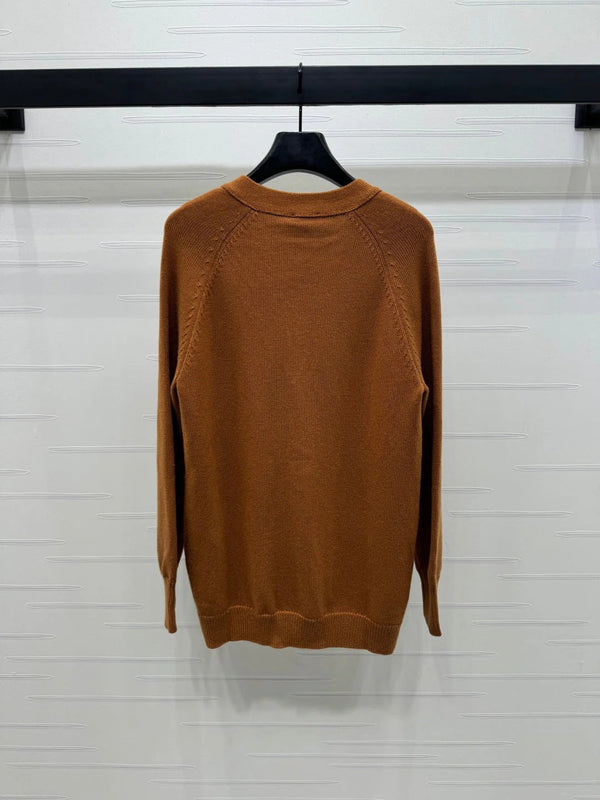 CHANEL HEAVY KNIT CARDIGAN WITH EMBELLISHED FLORAL DETAILS 274877