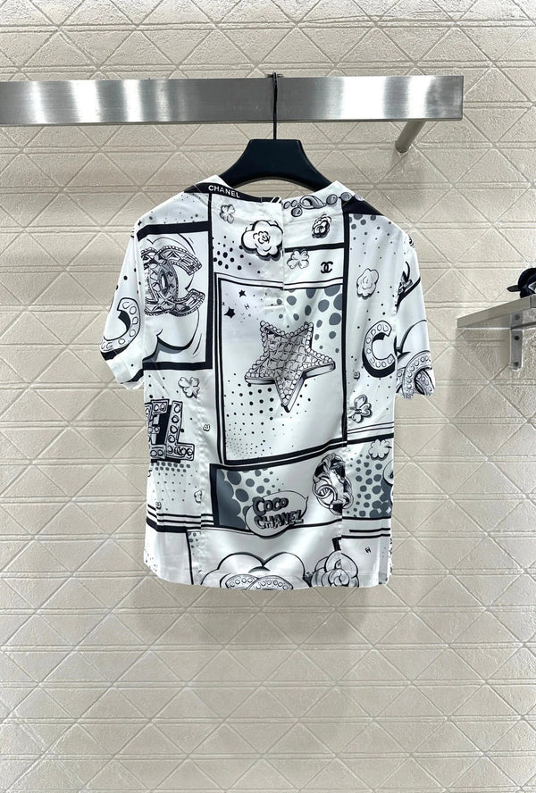 CHANEL 25S SHORT-SLEEVE T-SHIRT STYLE 119