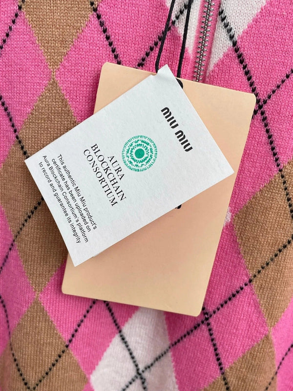 MIUMIU KNIT POLO SHIRT STYLE 63