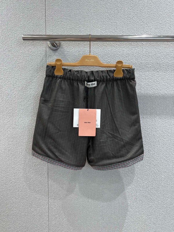 MIUMIU PLAID SHORTS 268898