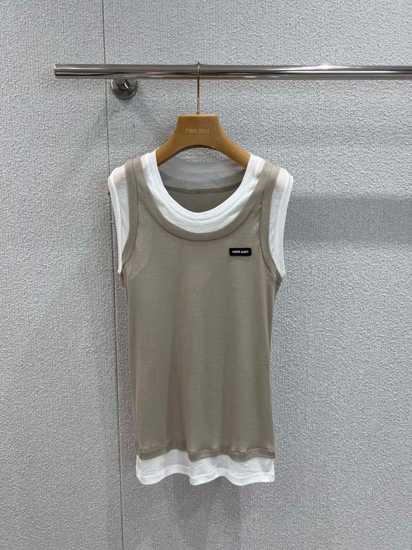 MIUMIU SLEEVELESS TOP 268911
