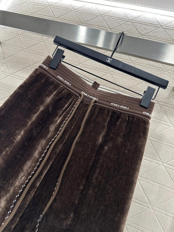 PANTALONI A GAMBA LARGA MIUMIU STILE 119