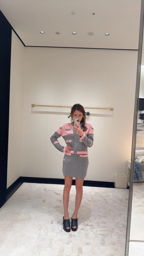 CHANEL CARDIGAN AND SKIRT SET STYLE 57