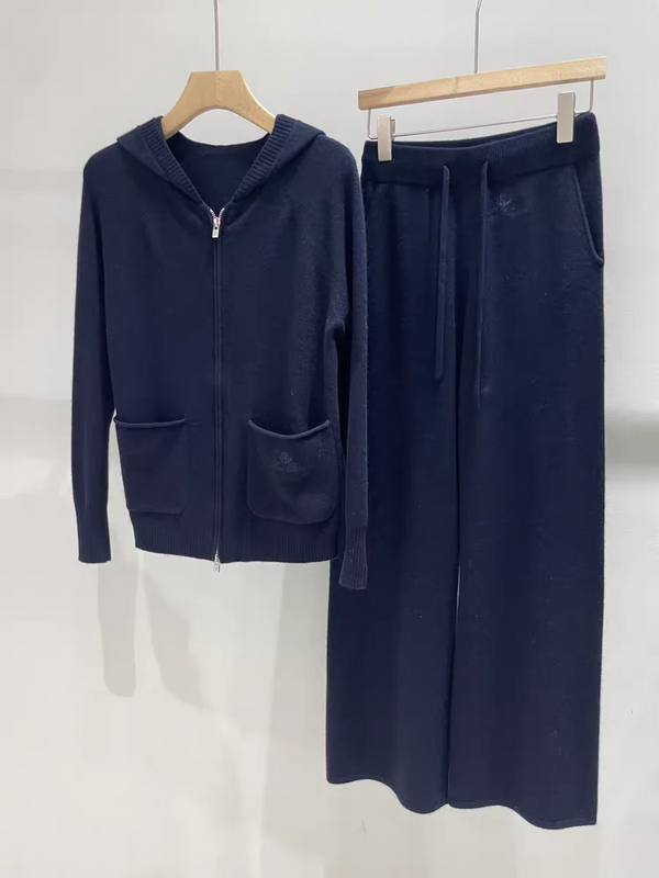 LP KNIT CARDIGAN & WIDE-LEG PANTS SET STYLE 39