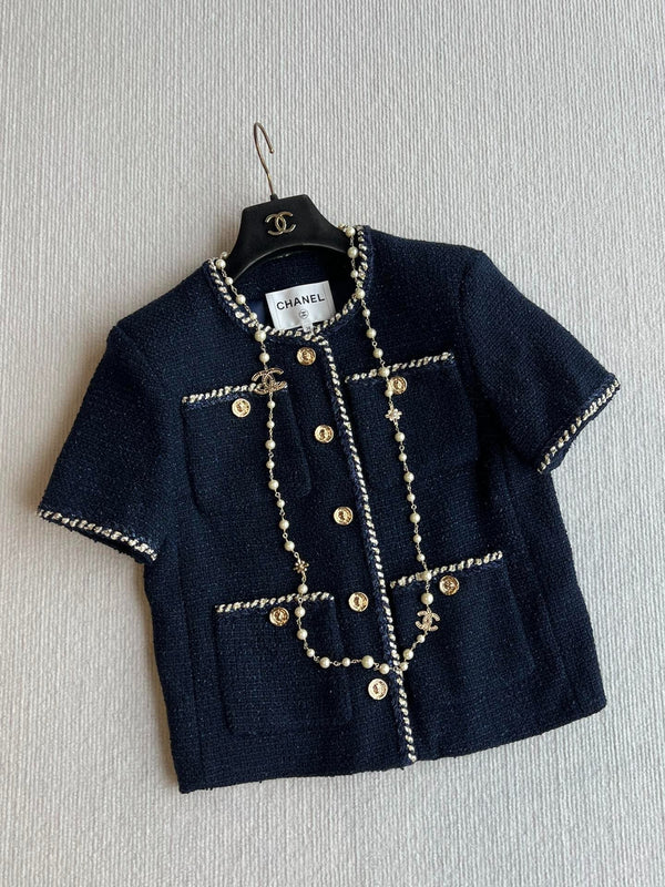 CHANEL SHORT-SLEEVE WOOL JACKET STYLE 29