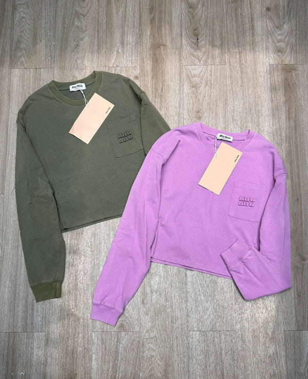 MIUMIU SHORT-SLEEVE T-SHIRT STYLE 400