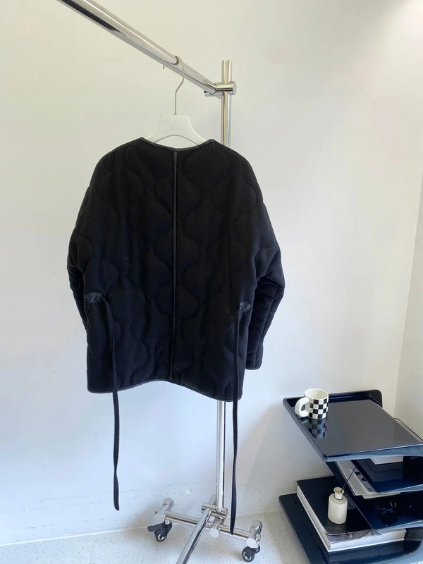 HERMES 25S REVERSIBLE SHORT COTTON COAT 129