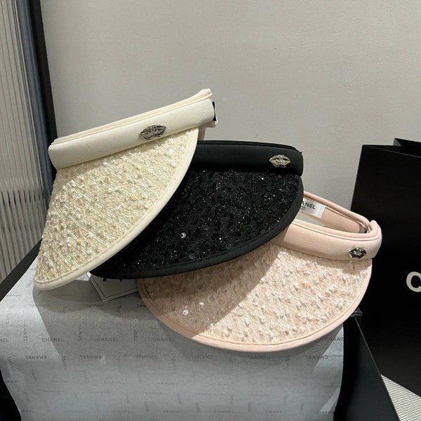 CC SUN HAT MODEL IVORY WITH SEQUINS 673927