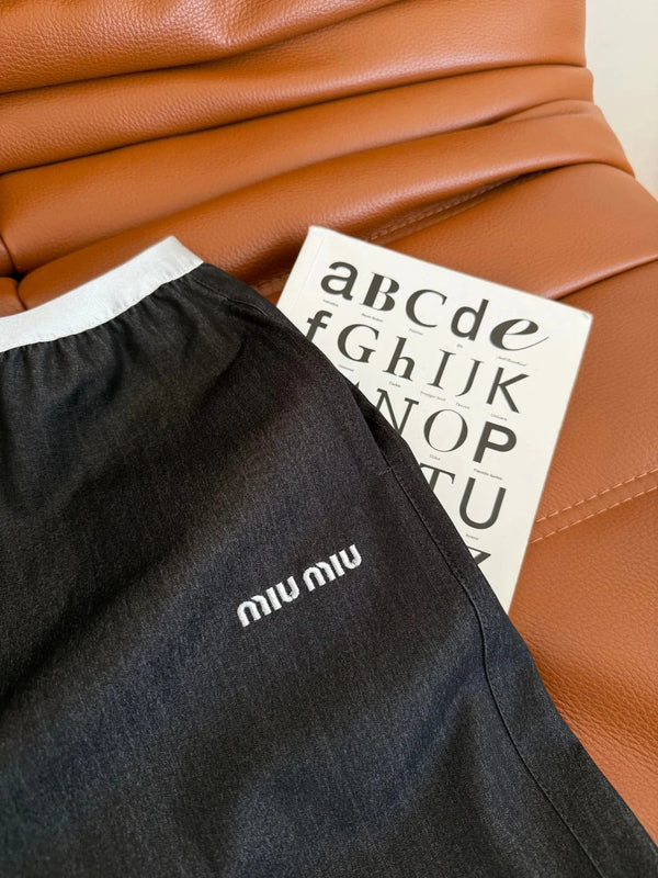 STRAIGHT PANTS 24 WITH NARROW WAIST DETAIL 265717