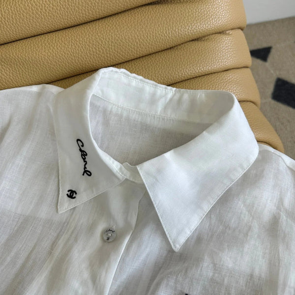 CHANEL SHIRT AND SHORTS SET STYLE 50